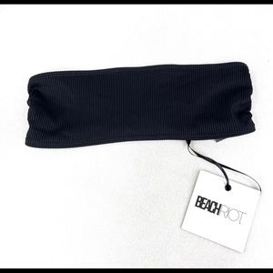 Beach Riot X Revolve Kelsey Bikini Top Bandeau Black